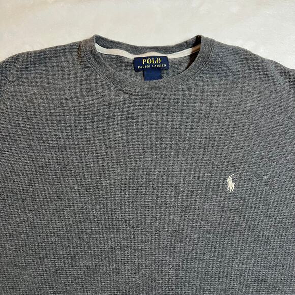 Polo Ralph Lauren Men's Crewneck Thermal Pullover Shirt Size XL Cozy Winter Warm - Picture 5 of 7